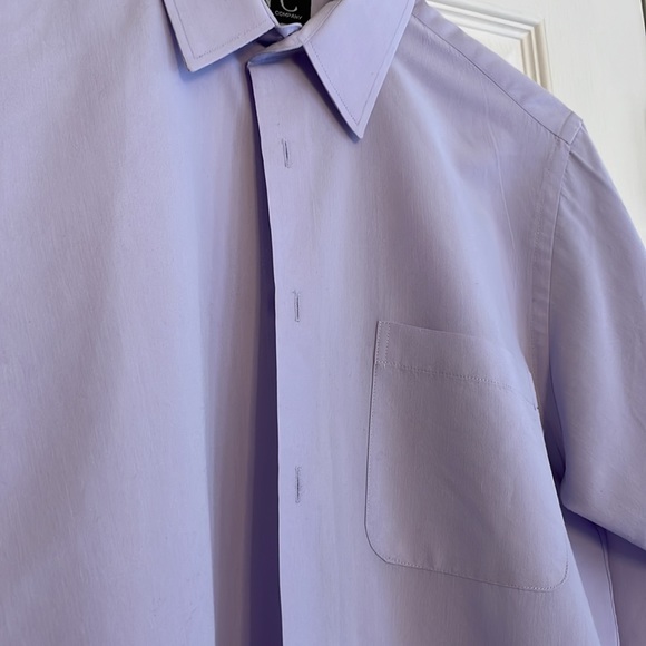 INC Men's Lavender Dress Shirt 18/20 - Picture 3 of 5
